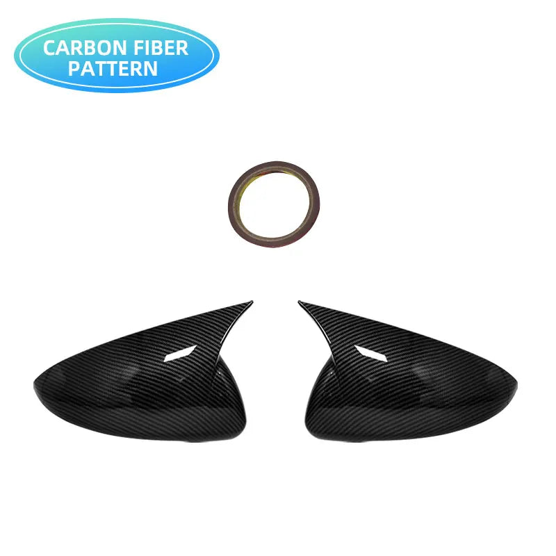 For KIA K3 Cerato Forte 2019 2020 2021 2022 Rearview Side Mirror Cover Wing Cap Exterior Door Rear View Case Trim Carbon Fiber