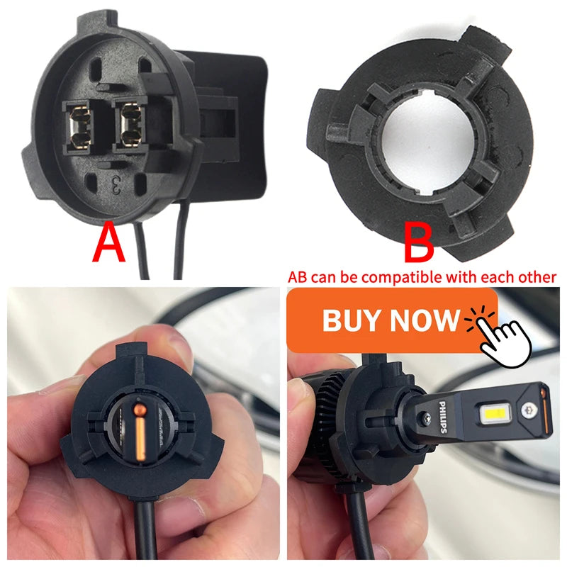 Philips Ultinon Rally 3551 LED H4 H7 H11 HB3/4 H18 H19 HIR2 Car Headlight 6500K White Max Power 100W Max Lumen 9000lm LED Bulb