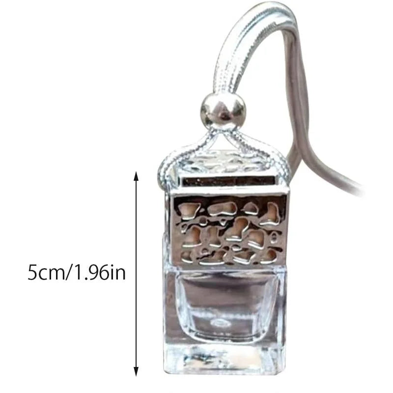 Air Freshener Ornament Perfume Bottle Pendant Essential Oils Auto Car Perfume Bottle Hanging Glass Bottle Car-styling