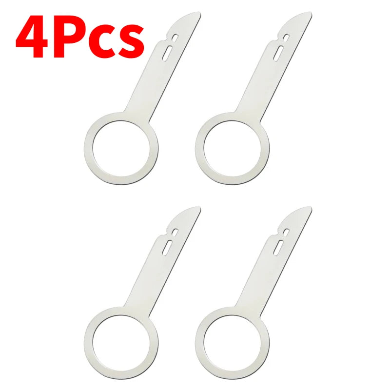 4Pcs Car Radio Removal Tool Stereo Extractor Key Release Pin Head Unit Audio Install Tool For VW Audi Ford Mercedes Benz Skoda