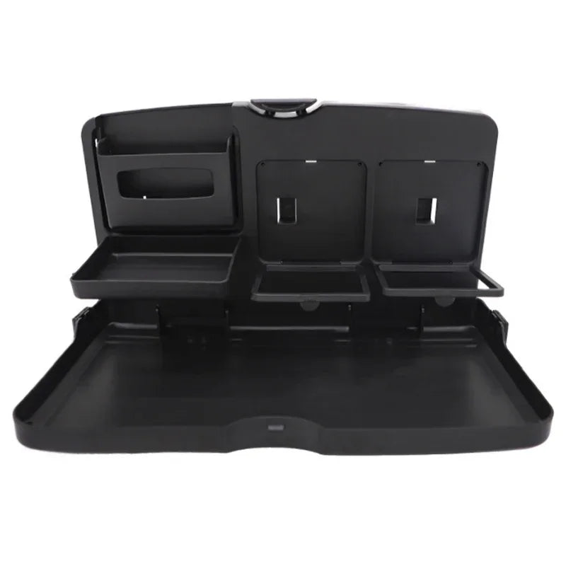 Portable Car Dining Table Folding Food Cup Tray Car Interior Storage Shelf Back Seat Cup Holde Multi-function Car Auto Parts