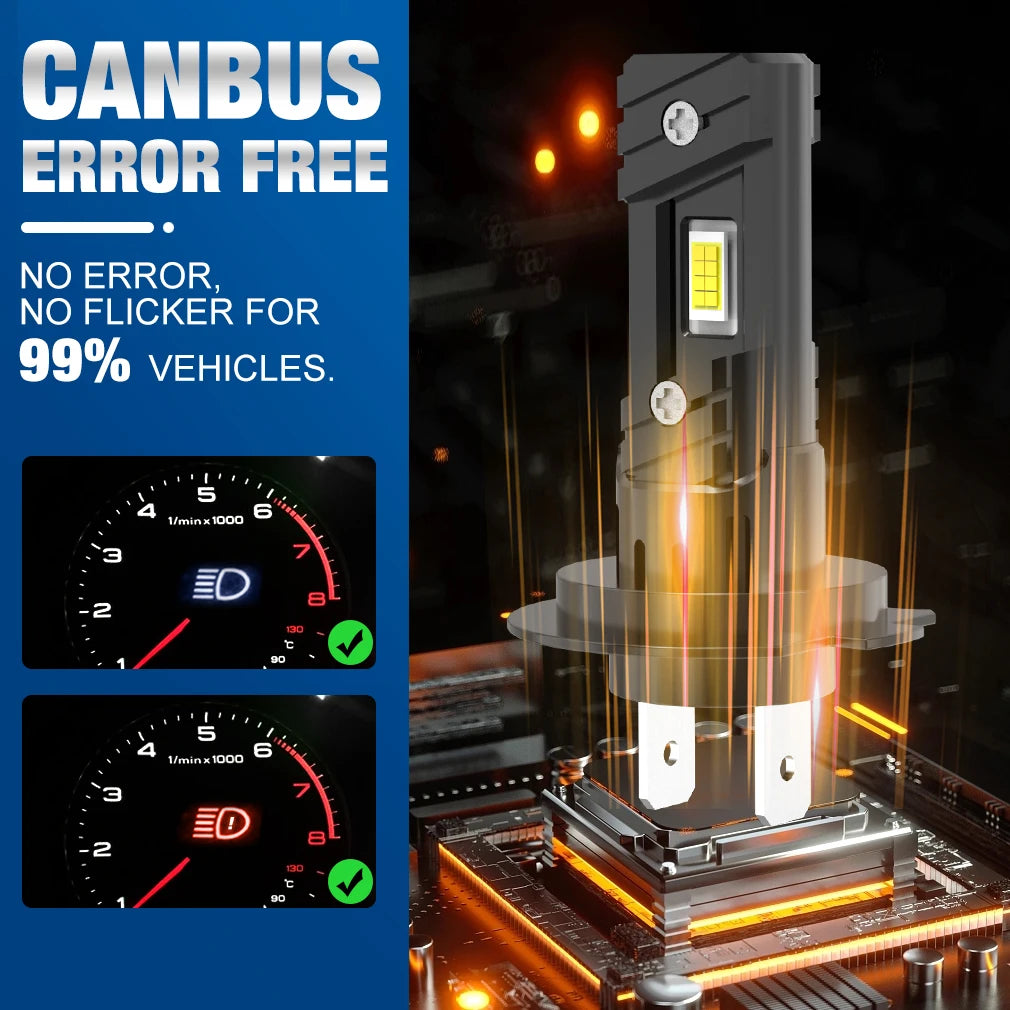 XSTORM 2PCS H7 LED Headlight Bulb 100W 20000LM CPS LED Canbus Auto Lamps 6500K LED Lights Bulb For Car 12V Truck Headlight