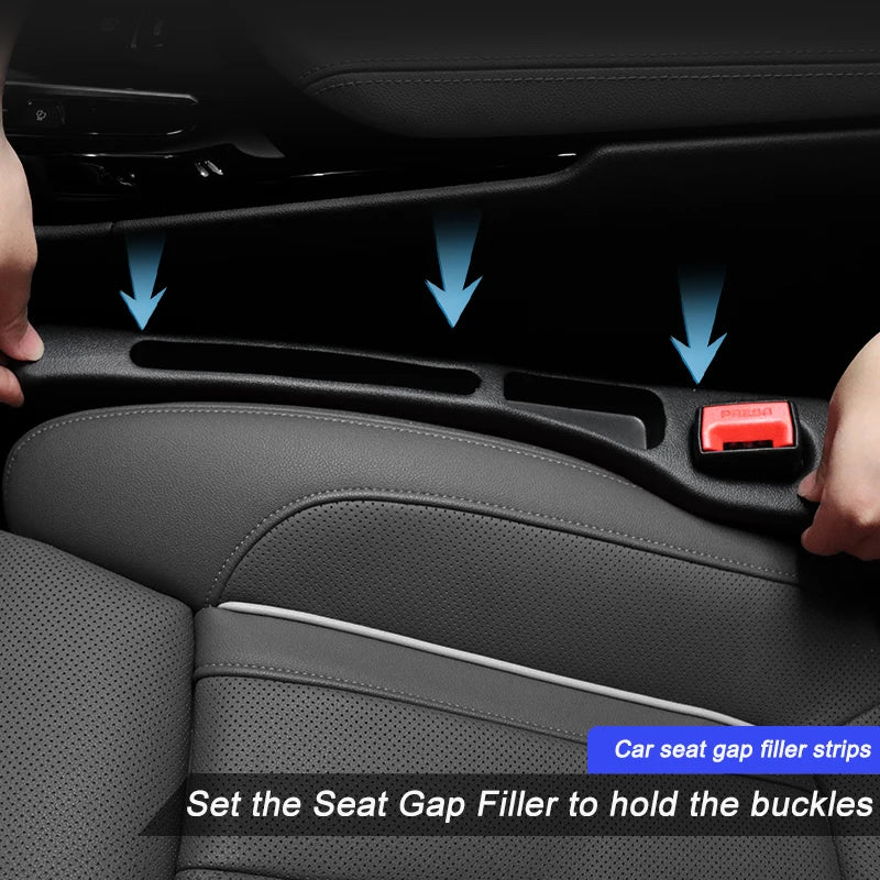 1 Pair Car Seat Gap Filler Side Seam Plug Strip Leak-proof Filling Strip For All Car Model Wallet Phone Holder Car Accessories