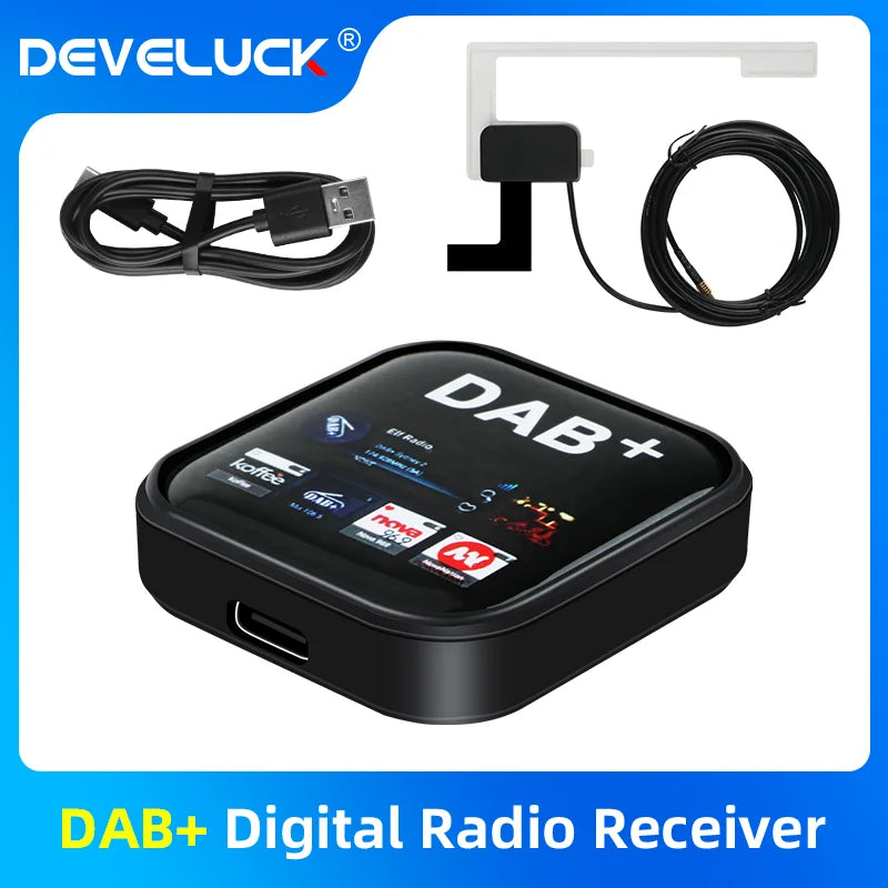 DAB/DAB+ Antenna With USB Adapter Android Car Radio GPS Stereo Receiver Player For Europe Universal Signal Head Unit Player