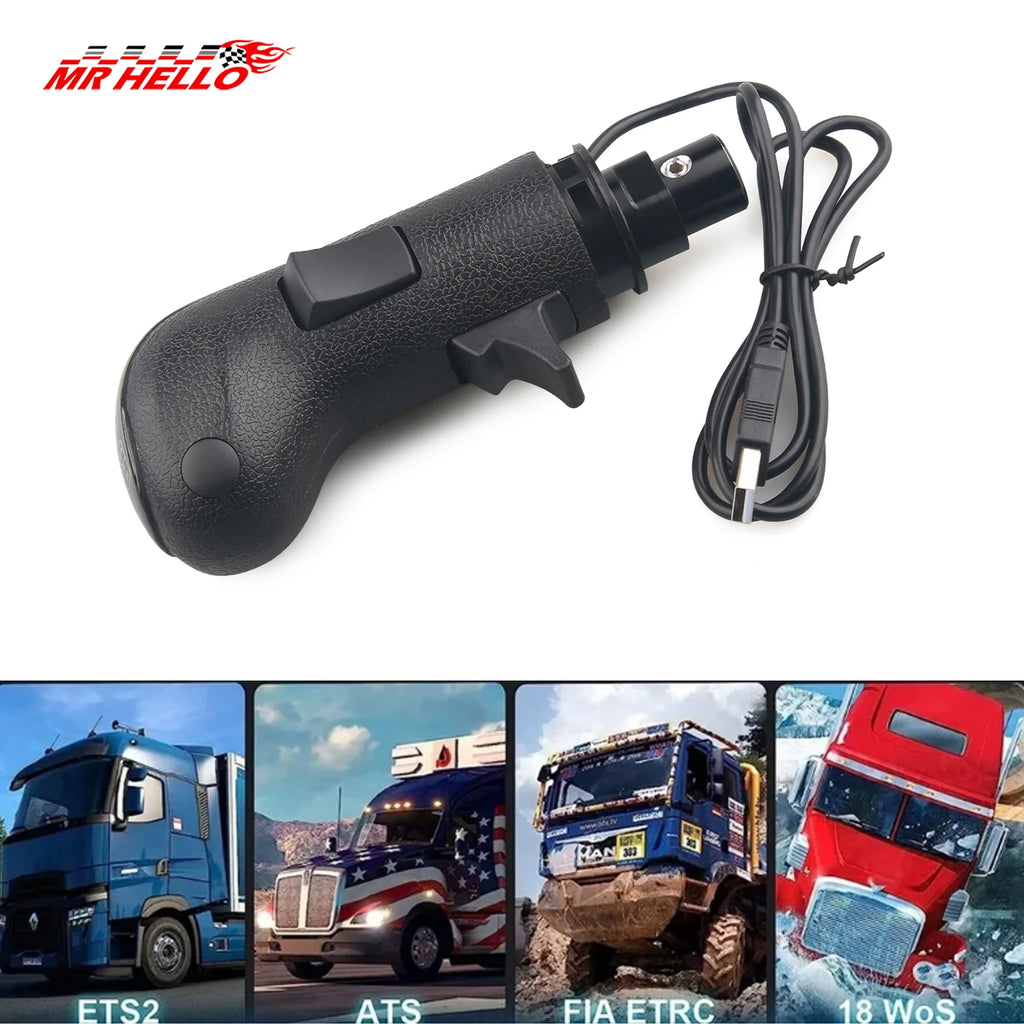 Simulator Game USB Gearshift Knob for Logitech G923 G29 G27 G25 TH8A for ETS2&ATS Euro Truck High Low Gear Simulator Shifter