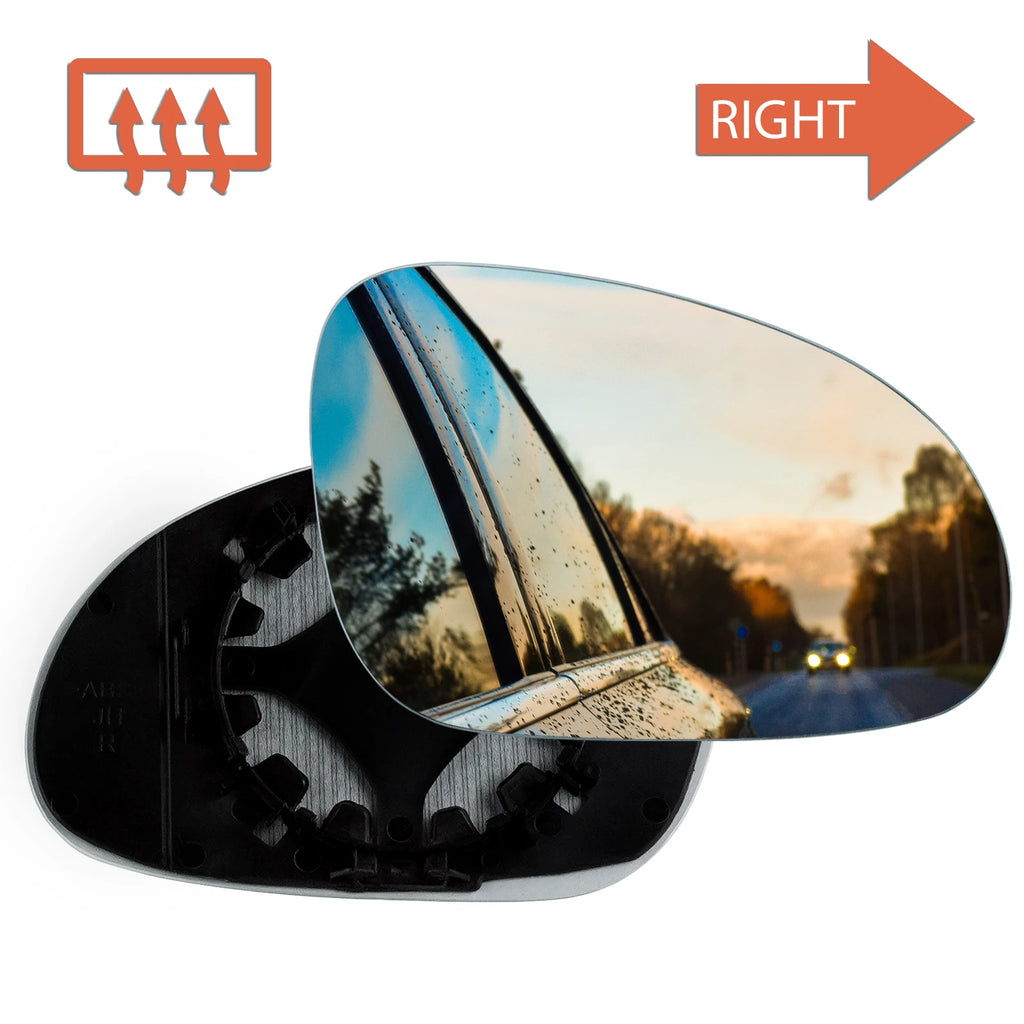 Driver Off Side Wing Door Mirror Glass Heated Right O/S For VW Passat B6 2005-10
