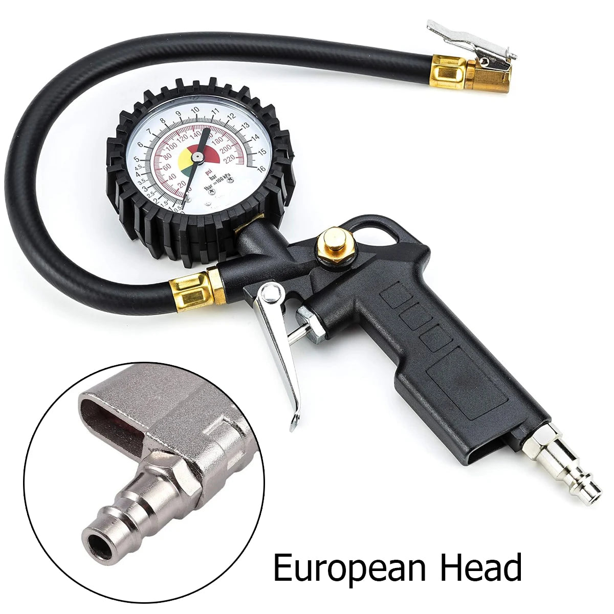 Multifunctional Tire Air Pressure Monitoring Gauge Tires Examination Tools Tool Meter Car Inflation Gun Inspection Tyre Parts