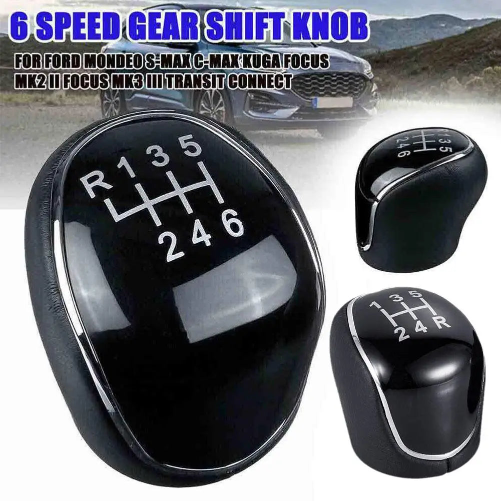 5/6 Speed Gear Shift Knob for FORD Mondeo IV ForMk4 S-MAX C-MAX Kuga Transit Connect Car Parts Auto Accessories Car Gear Head