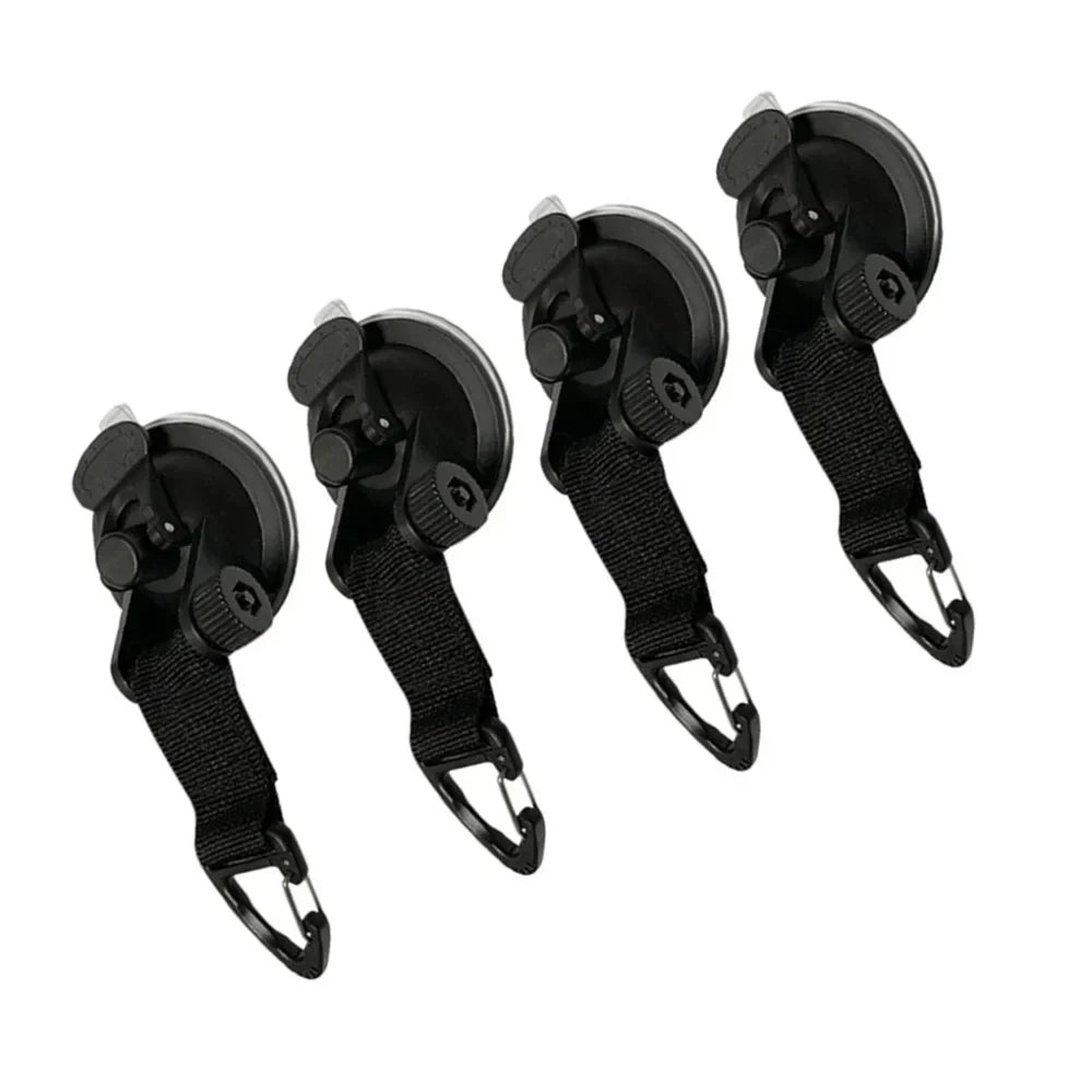 4PCS Car Tent Suction Cups Buckle Side Round/Triangular Awning Anchors Outdoor Camping Tent Suckers Anchor Securing Hook