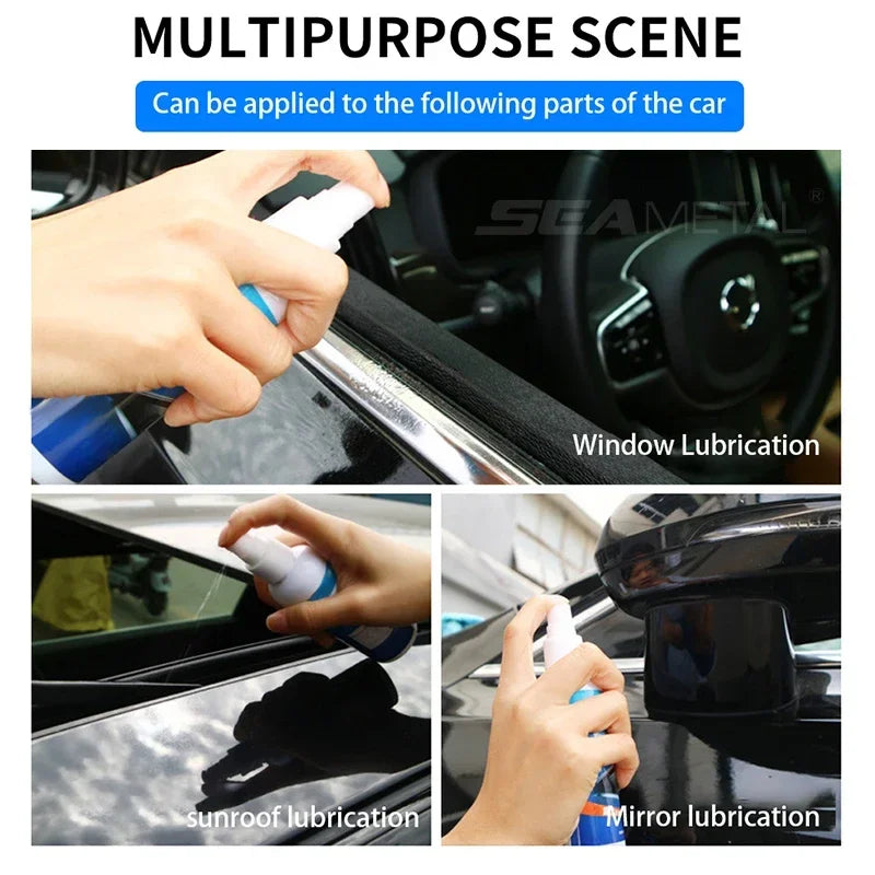 KMIND Car Window Track Lubricant 100ML Rubber Door Rubber Strip Car Softening Maintenance Eliminates Noise Products Repair Tool