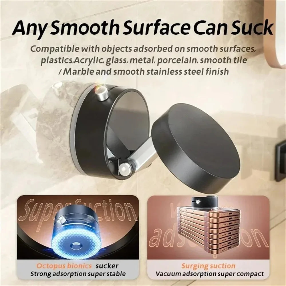 Ultra Magnetic Phone Holder Foldable Car Phone Mount Dashboard Phone Bracket 360 Degree Rotation Vacuum Suction Cup Stand