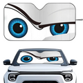 Cartoon Eyes Cute Car SunShade Windshield Foldable Three-layer Insulation Sunshade By Suction Cup Blocks UV Rays Sun
