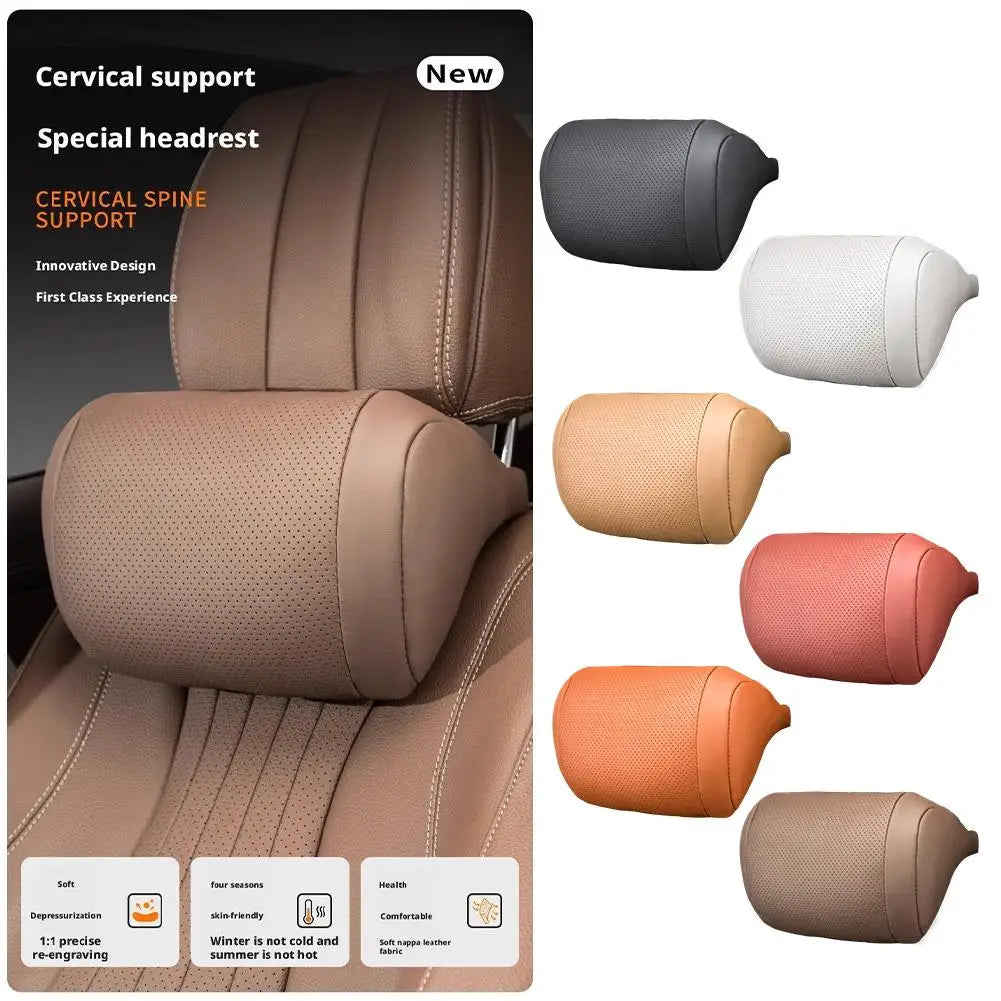 1/2Pcs 3D Car Neck Pillow Car Seat Headrest Pillow Auto Memory Cotton Protector Cushion For Universal Travel Car Head Support