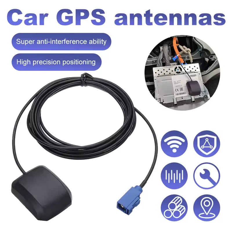 Waterproof Car GPS Antenna Fakra MFD2 RNS2 RNS 510 MFD3 RNS-E Connector For VW For Benz For Audi A3/A4/A6TT Vehicle GPS Receiver