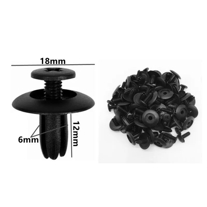 60Pcs 5mm 6mm 7mm 8mm 9mm 10mm Hole Car Bumper Rivet Fastener Auto Fender Trim Panel Screw Clips For Honda Nissan Toyota Hyundai