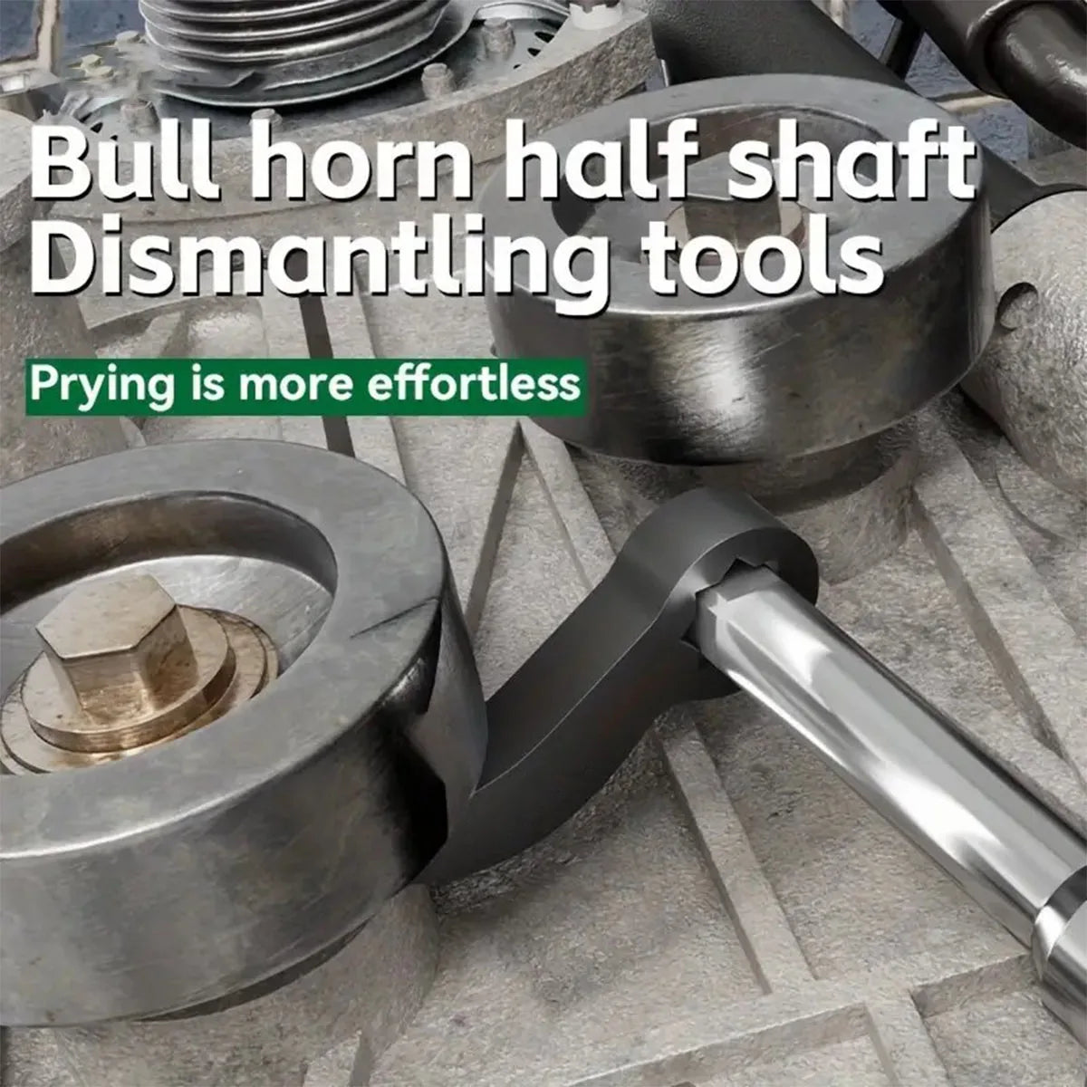 Angle Type Half Axle Disassembly Tool,Drive Pry bar Adapter used for Open-end Wrenches,Disassembling Axles Repair Tool