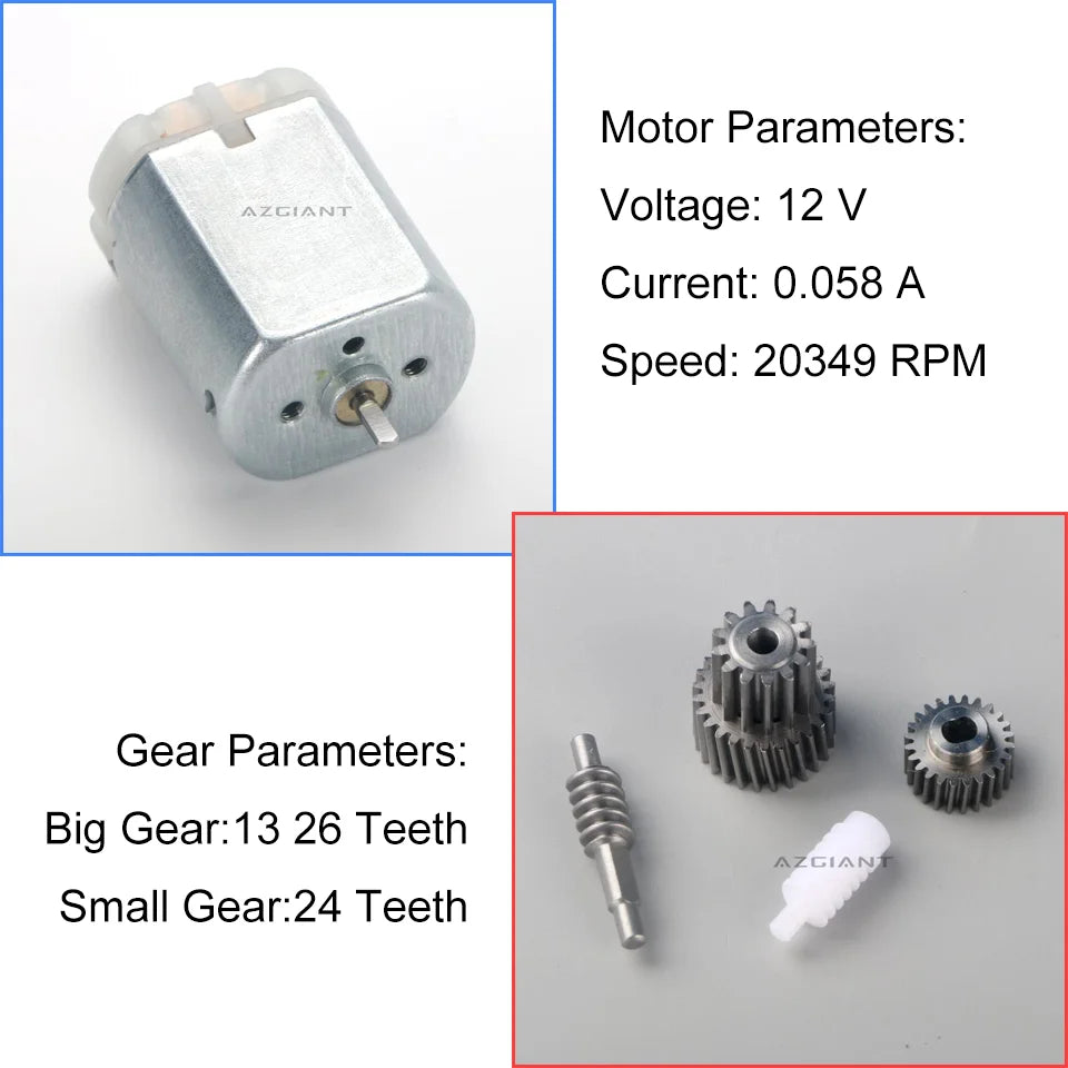 For Honda Jazz Fit City Crider Civic 2009-2011 OEM Car Wing Mirror Folding Core Motor Gear Power Repair 12V DIY Inner Assembly
