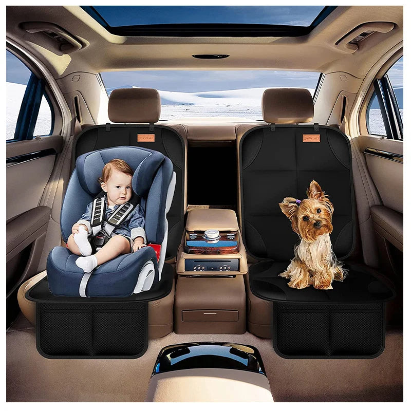 Car Seat Cover for Tesla Model 3 Y Juniper 2026 Oxford PU Leather Protector Mats Child Baby Cushion Protective Mat For Baby Kids