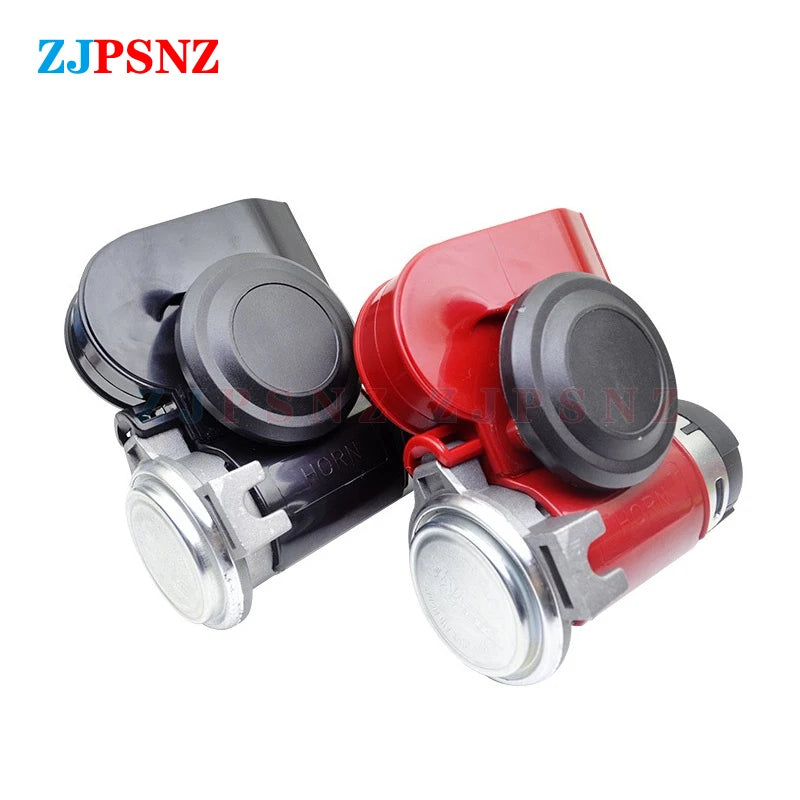 12V 24V Dual Tone Horn Kits Snail Air Horn Waterproof Auto Twin Dual Tone Compact Horn For Car Auto Motorcycle 132db Super Loud