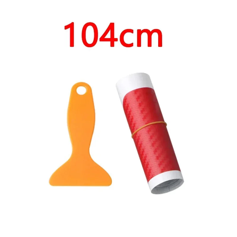 Car Rear Bumper 90/104cm  Sticker Carbon Fiber Protective Pad Anti-Scratch Cover Car Edge Board Scuffproof Decal Strip