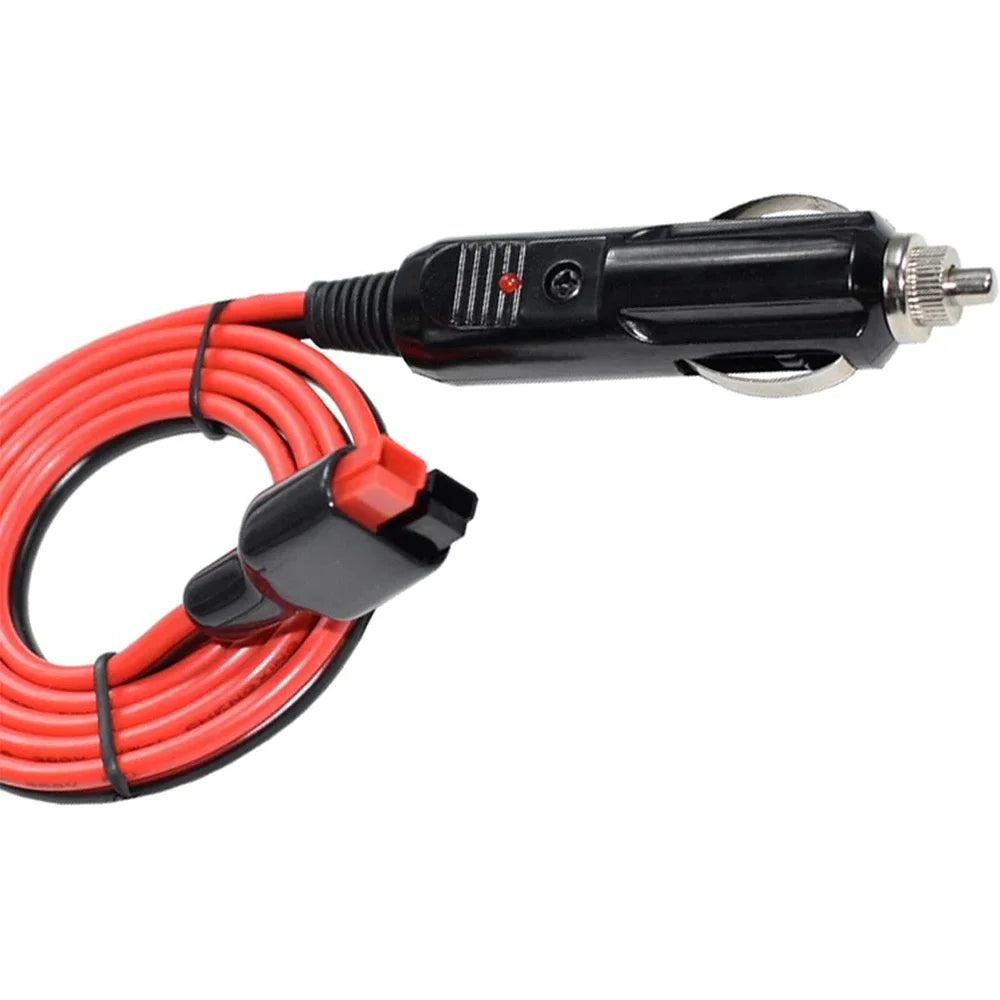Car Cigarette Lighter Plug with 15A Fuse 95cm 14AWG Extension Cable Adapter Compatible with Anderson PowerPole Port