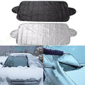Foldable Car Windshield Snow Cover Cap Frost Guard Ice Winter Silver Ribbon 70cmx150cm Windshield Sunshades Exterior Accessories