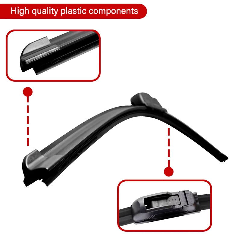 1Pc Universal J-Hook U-type Wiper Blade Boneless Wiper Quiet Durable Car Windshield Wiper Blade 14 "16" 18 "19" 20 "21" 22 "24"