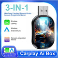 3 In 1 Wireless Carplay Mirror Link Carplay Android Auto USB Dongle Adapter Wired Carplay To Wireless For VW Toyota Nissan Honda