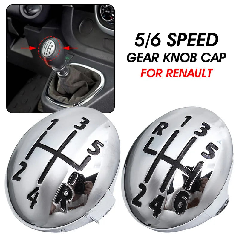 5/6 Speed Car Gear Knob Cap Cover Shift Lever Head Cover For Renault Clio Twingo Scenic Megane II 1996-2011 Gear Shift Knob