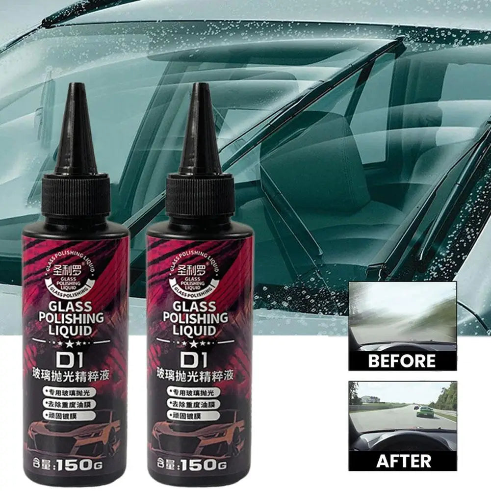 150G Automotive Windshield Glass Polishing Solution Long-Lasting Car Window Glass Degreaser For Car Water Stain Remover Agent