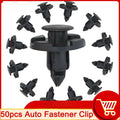 50Pcs/Set Auto Bumper Fender Push 8mm Rivet Retainer Plastic Car Fastener Clip for Universal Car Rivet Fasteners