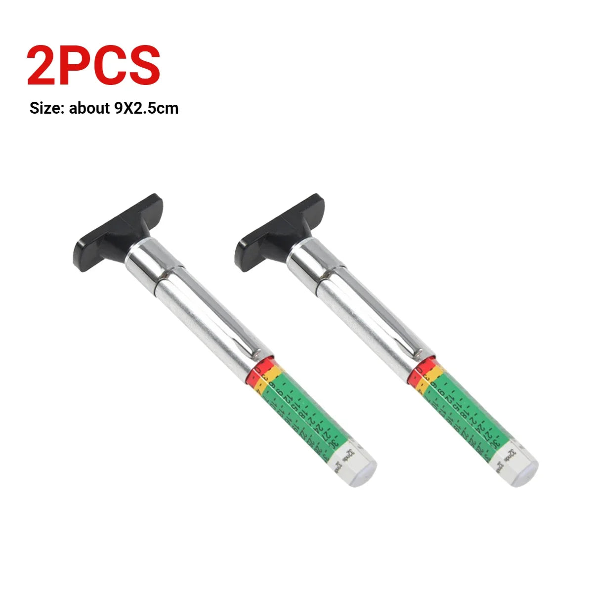 1-10PCS 25mm Car Tyre Tire Tread Depth Gauge Meter Caliper Thickness Gauges Monitoring System Tire Wear Detection Measuring Tool