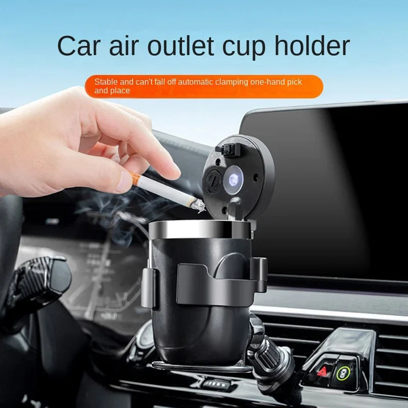 Car Water Cup Holder Tea beverage Holder Car air conditioning outlet ashtray fixed frame seat multi-function