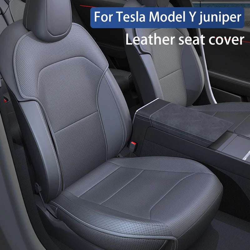 For Tesla Model Y 2025 2026 juniper Ventilation leather seat cover cushion Breathability Comfortable  seat Interior accessories