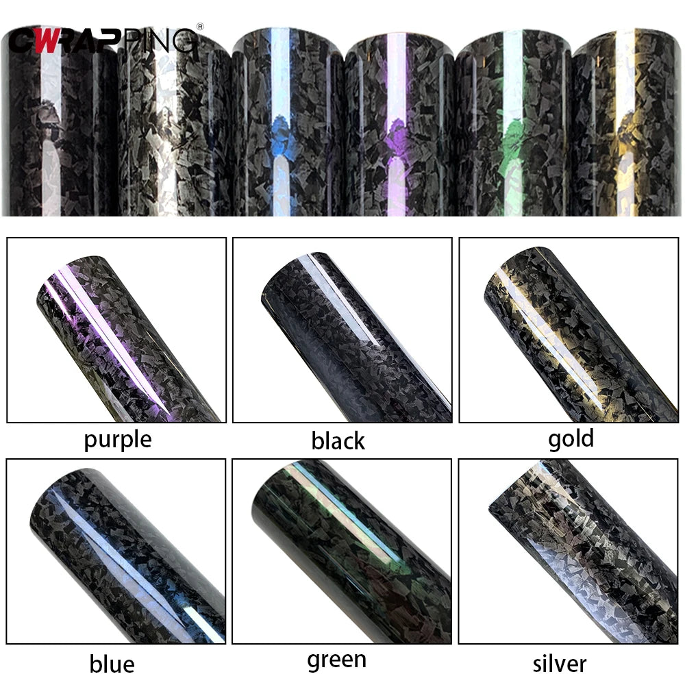 Car Stickers Carbon Fiber Vinyl Wrap Film Waterproof Auto Body Film Glossy Self Adhesive Carbon Fiber Sticker Cars Accessories
