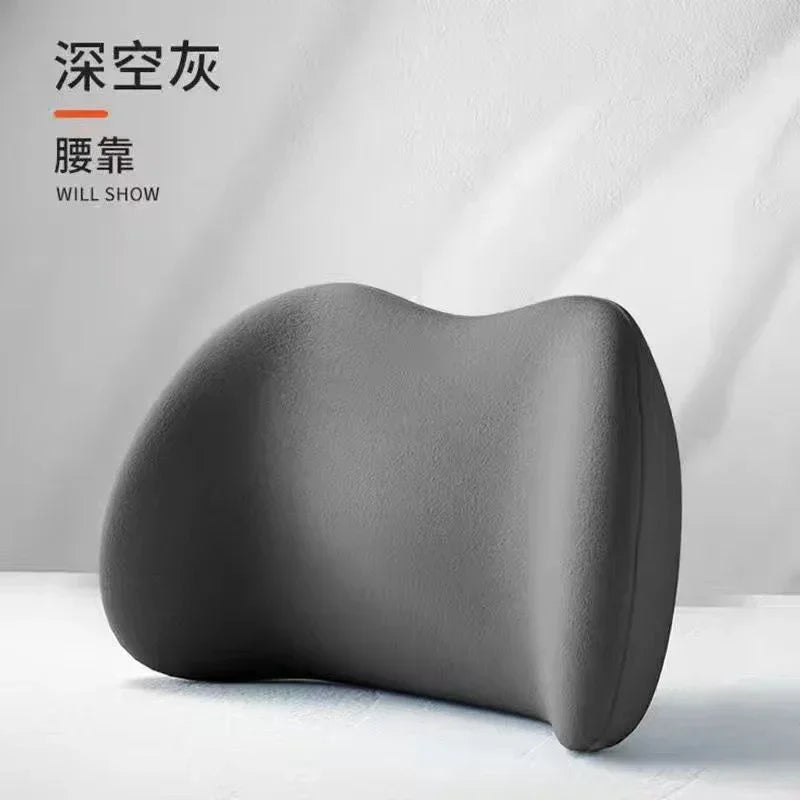 Car Headrest/Lumbar Support Car Neck Pillow Waist Cushion Driver Seat Backrest Car Cushion Driving Lumbar Support Waist Support