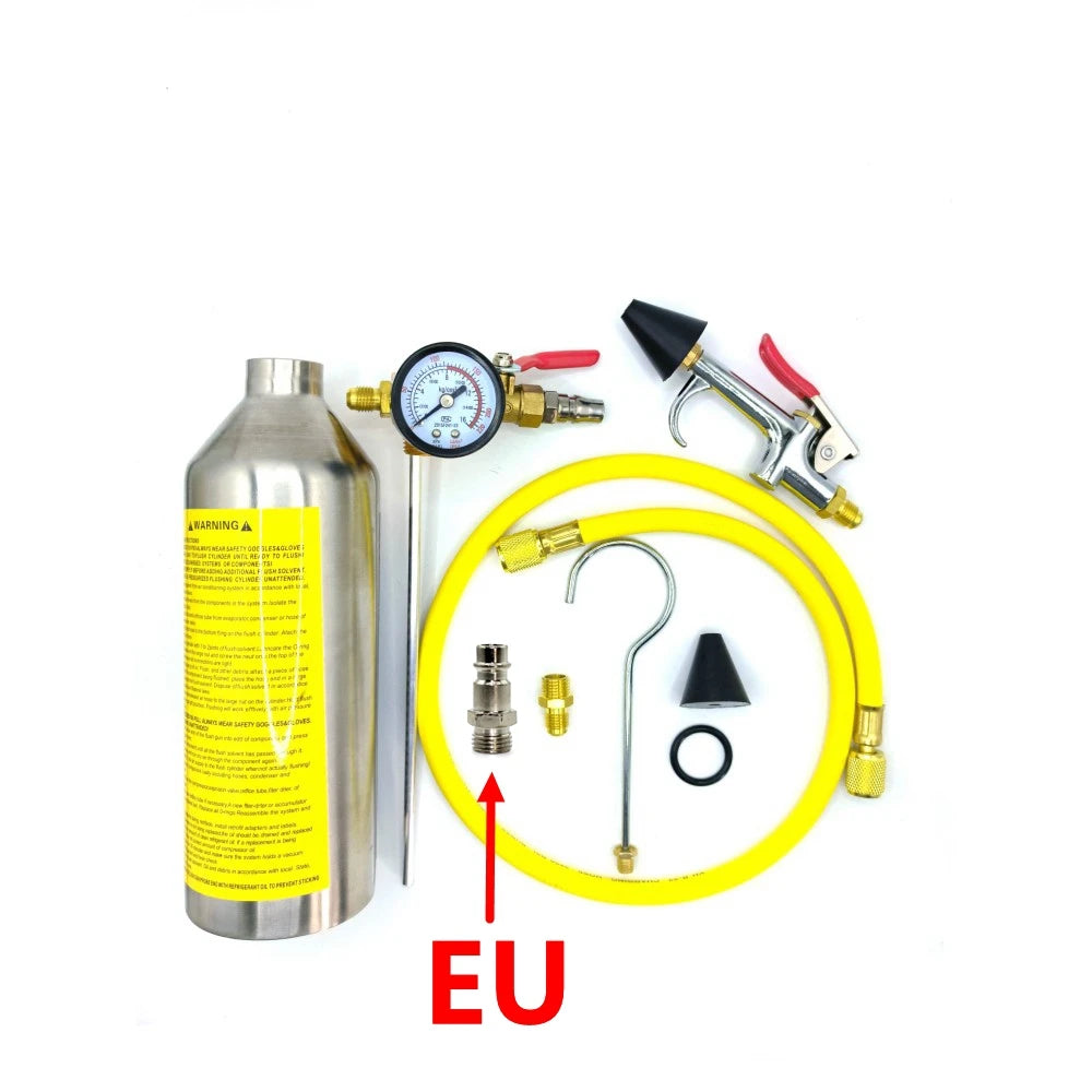 Automotive Air Conditioning Cleaning canister cleaning bottle A/C system flush SET JP EU US