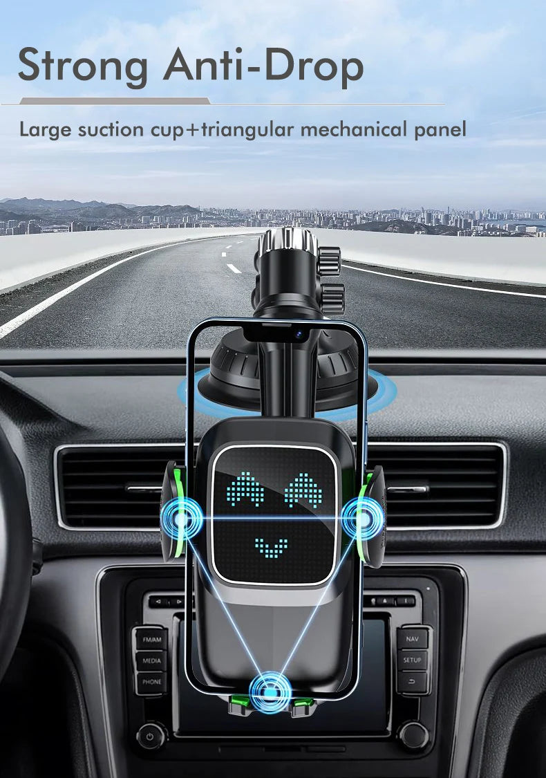 Suction Cup Phone Holder Windshield/Dashboard/Window Universal Suction Cup Car Phone Holder Mount with Sticky Gel Pad Compatib
