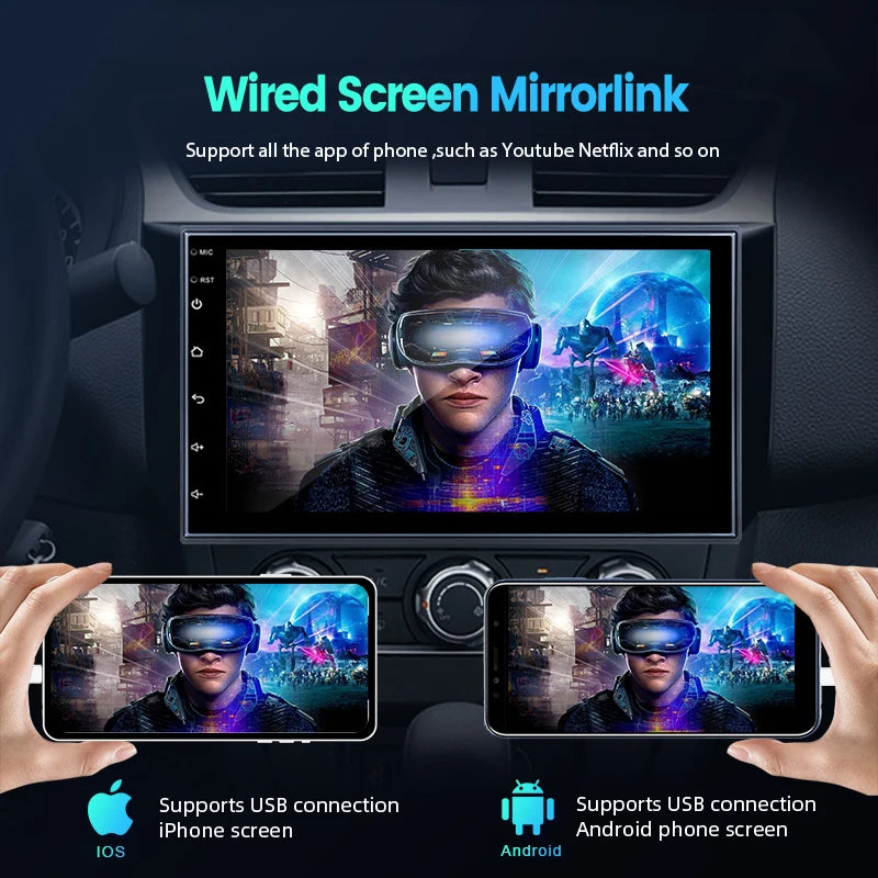 CarlinKit Car Android Auto CarPlay Wired&Wireless Adapter For Android System Car Head Unit Waze Spotify Mirrorlink Split Screen