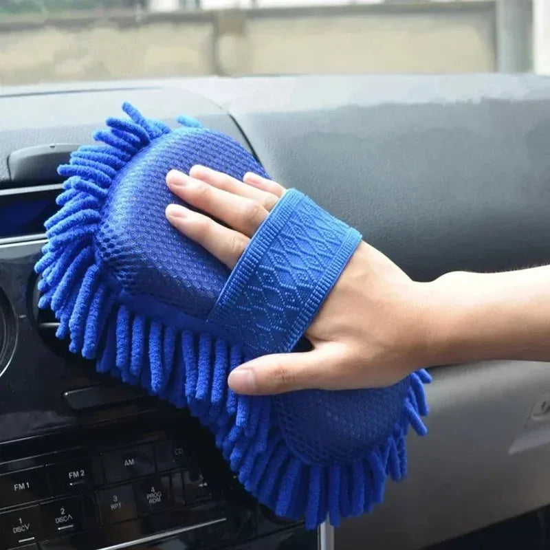 Ultra Fine Fiber Car Wash Machine Sponge Brush Cleaning Car Care Details Brush Washing Towels For Mini Seat Opel Car Accessories