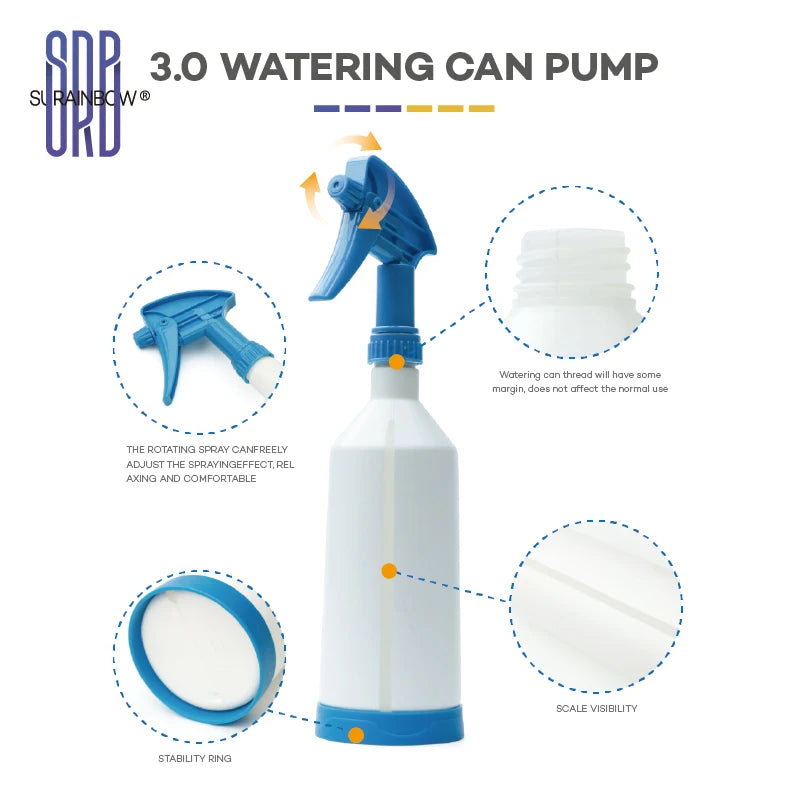 Plastic Empty Spray Bottles, Refillable Empty Spray Bottles for Cleaning Solutions, Bleach/Vinegar/Rubbing Alcohol Safe - 770ML