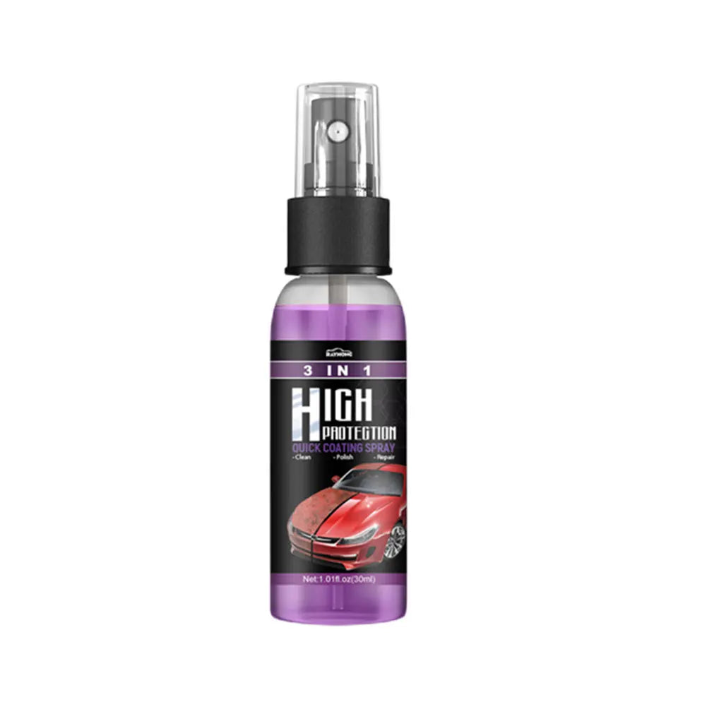 3 In 1 High Protection Quick Ceramic Coating Spray Powerful Auto Nano Spray Car Wax Polishing Spray Scratch Remover Car Products
