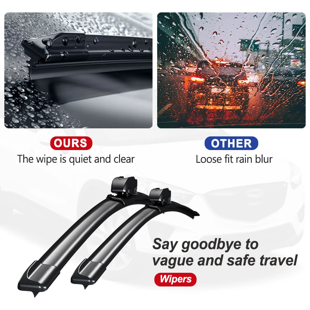 For Volvo XC60 2017-2025 Front Windshield Wiper Blades 2pcs Windscreen Window Accessories