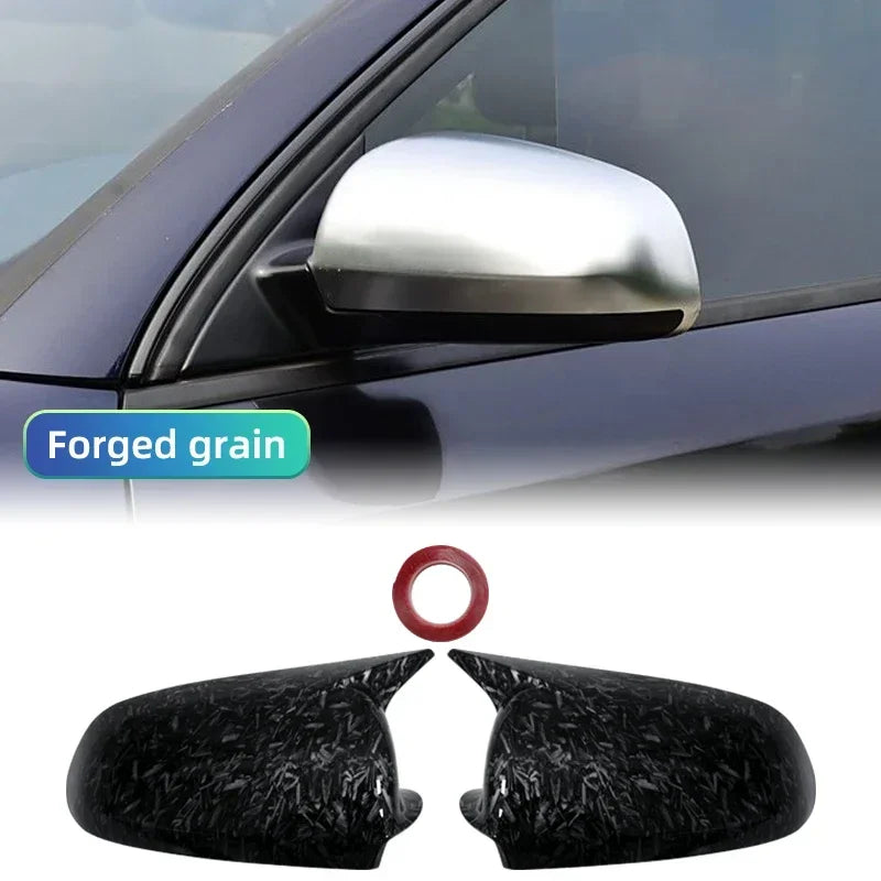 Carbon Look and Bright Black Rearview Mirror Case Side Mirror Shell For Audi A3 S3 8P 05-08 A4 S4 B6 B7 8E 8H A6 S6 C6 4F