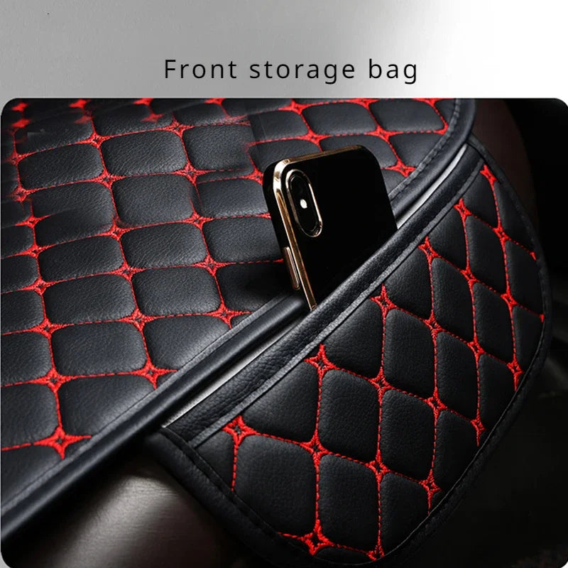 High quality Pu Leather Car Seat Cover Seat Back Soft Cushion Universal Front and Rear Car Seat Cushion Carpet Pad Four Seasons