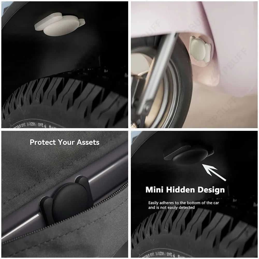 GPS Smart Tag for Android Google Find My Tracker Kits with Strong Magnetic Suction Silicone Shell Anti-loss for Motorcycles & Ca