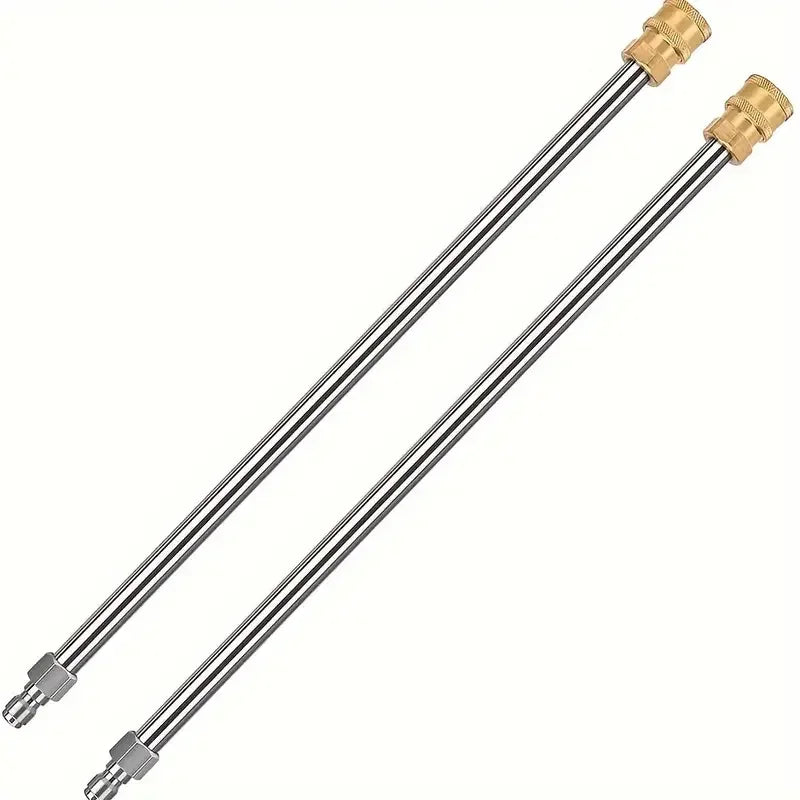 High Pressure Water Gun Extension Rod Quick Plug 17 Inch Stainless Steel Extension Rod 1/4 Male And Female Quick Connection Exte