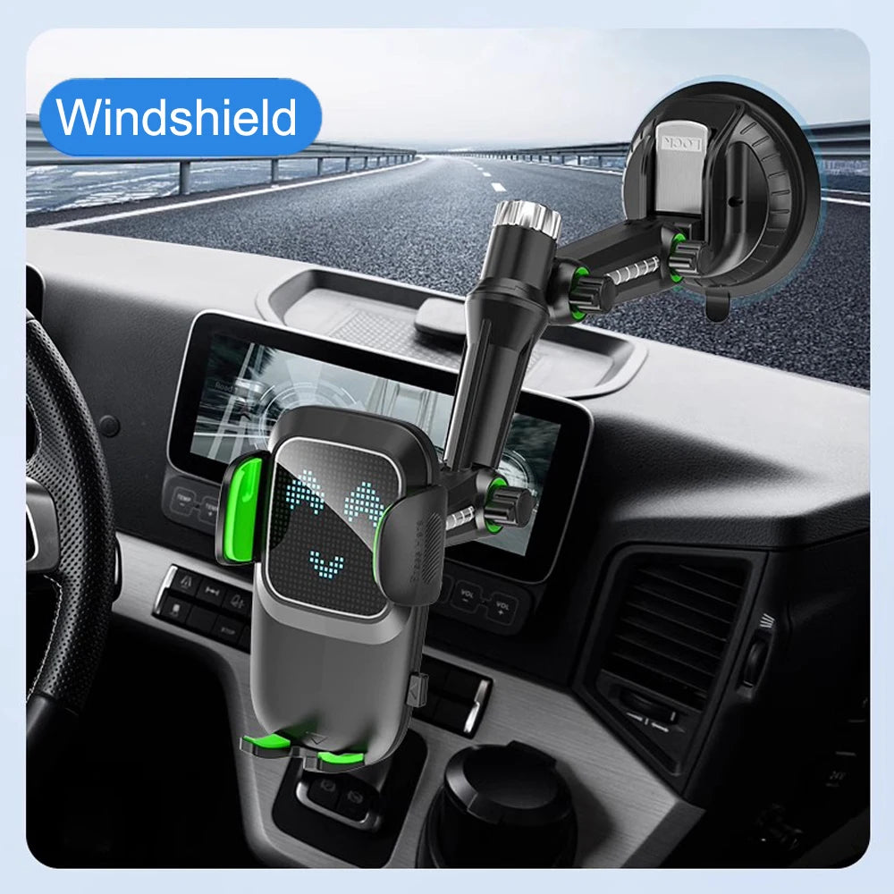 Suction Cup Phone Holder Windshield/Dashboard/Window Universal Suction Cup Car Phone Holder Mount with Sticky Gel Pad Compatib