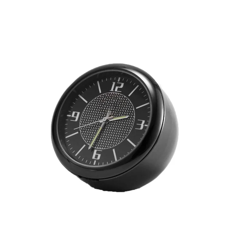 Car Clock Luminous Mini Automobiles Internal Stick-On Digital Watch Mechanics Quartz Clocks Auto Ornament 40mm 43mm