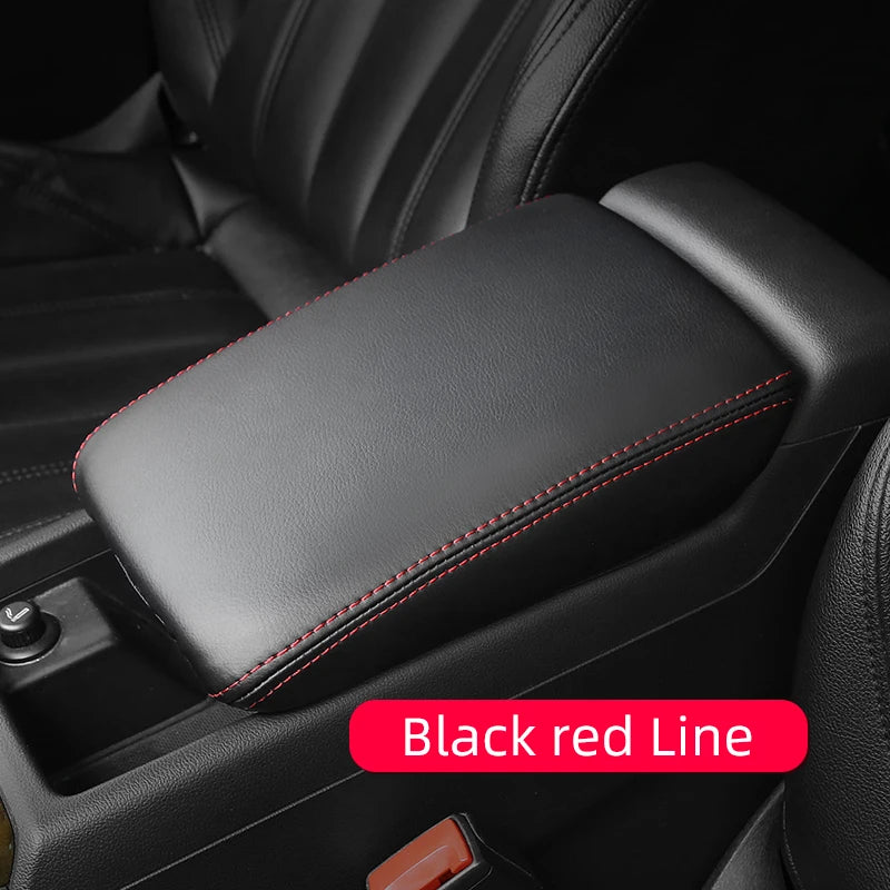 For Audi A4 B8 A5 2006-2012 2013 2014 2015 2016 Central Control Leather Armrest Box Protective Cover Car Interior Accessoires